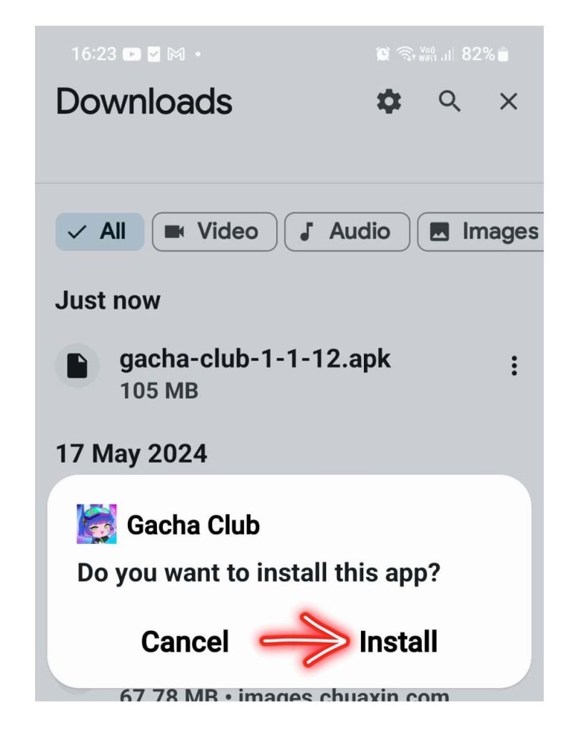 install gacha club apk file