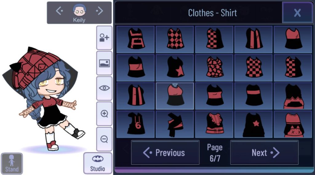 gacha flair shirts